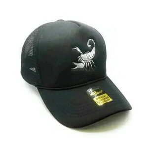 Scorpion Mesh Trucker Snapback (Black)